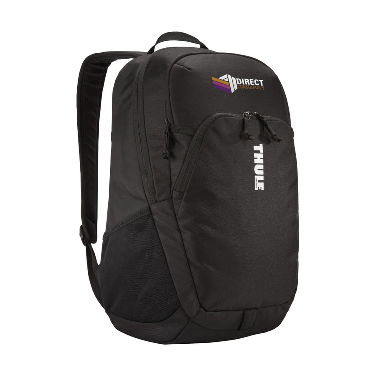 Torby na laptopa z logo – thule achiever plecak na laptopa o przekątnej 16 cali 12075890_tr_y1 Praktyczny czarny plecak reklamowy z nadrukiem dla firm i uczniów.