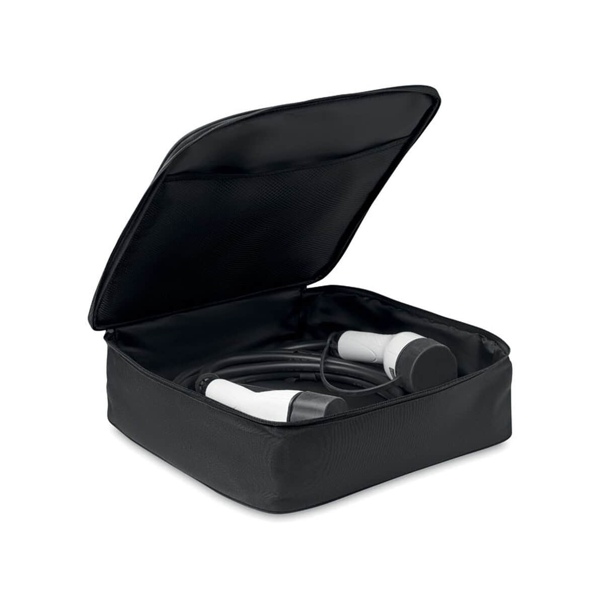 Torby na laptopa z logo – torba 600d rpet na kable cabag mo6649-03-back Zapewnienie gadżetów elektronicznych do ładowania w eleganckim etui.