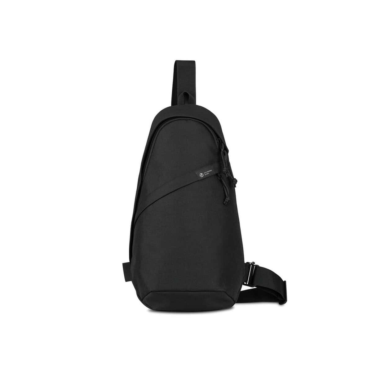 Torby na ramię z logo – plecak, torba na ramię renew aware™ rpet VR002-03_100805-001__B_2 Lampka na plecak szkolny czarna, modny design, idealny prezent na back-to-school.