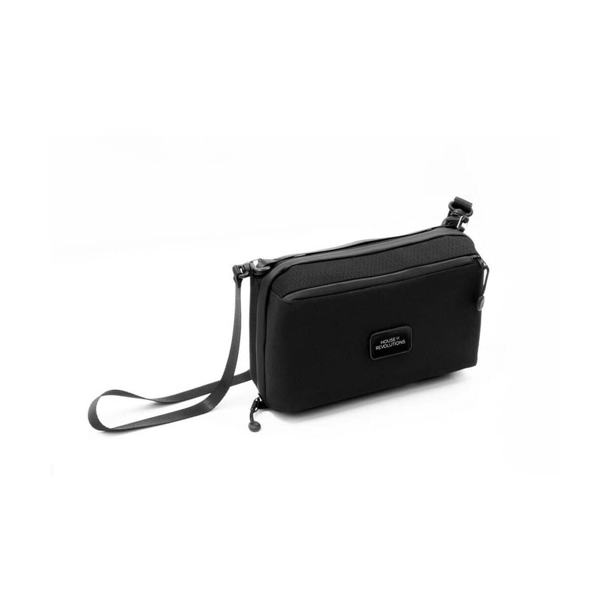 Torby na ramię z logo – torba na ramię brandcharger zen VA536-03_AAA02 Antybakteryjna torba na ramię na gadżety i akcesoria, czarna, lekka, wytrzymała, idealna na co dzień.