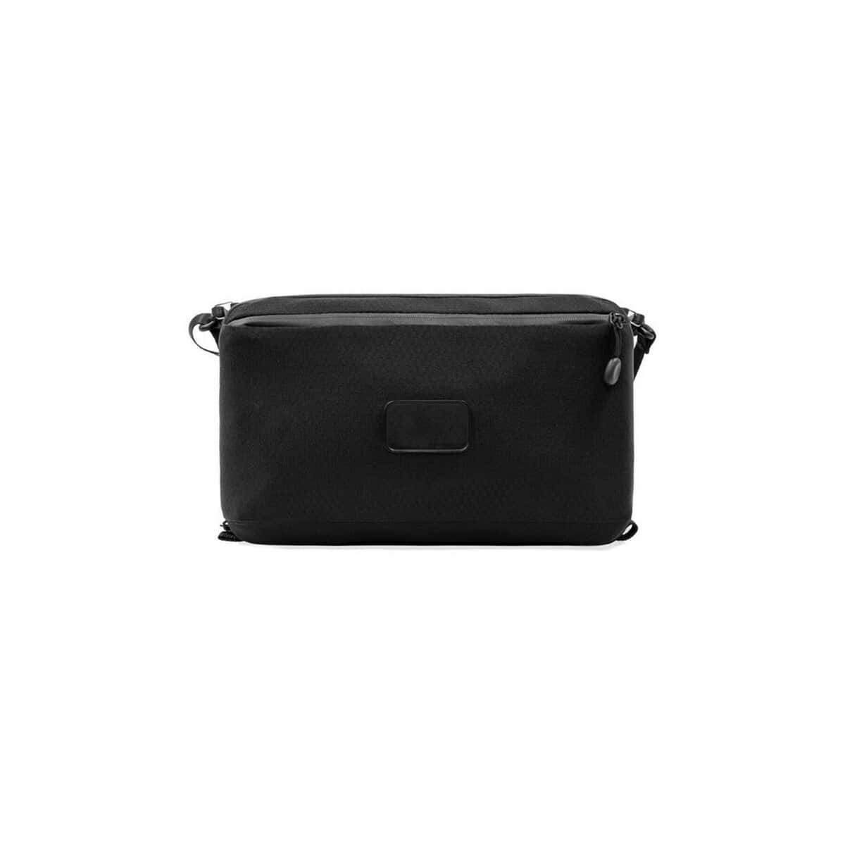 Torby na ramię z logo – torba na ramię brandcharger zen VA536-03_AAB03 Solidny czarny gadżet, torba na ramię z praktycznym zapięciem.