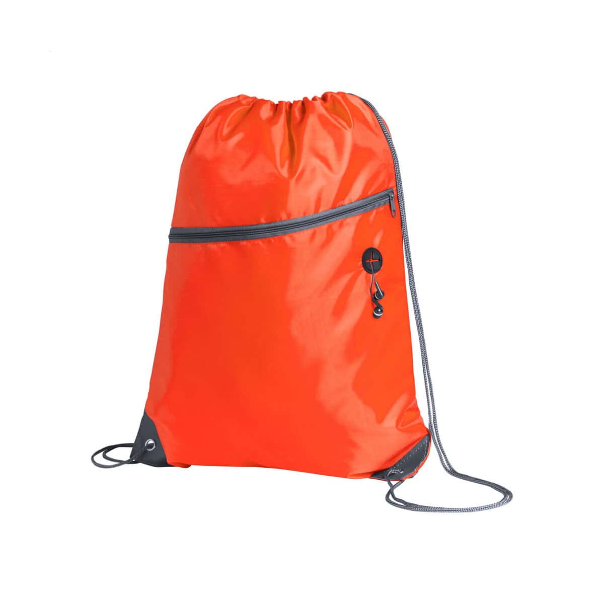 1. Torba na ramię, sportowa, wodoodporna, pomarańczowa z czarnymi detalami.