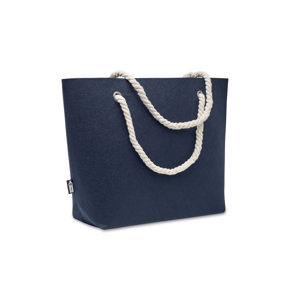 Ekologiczna torba na zakupy z białym sznurem, materiał ekologiczny, modny design.