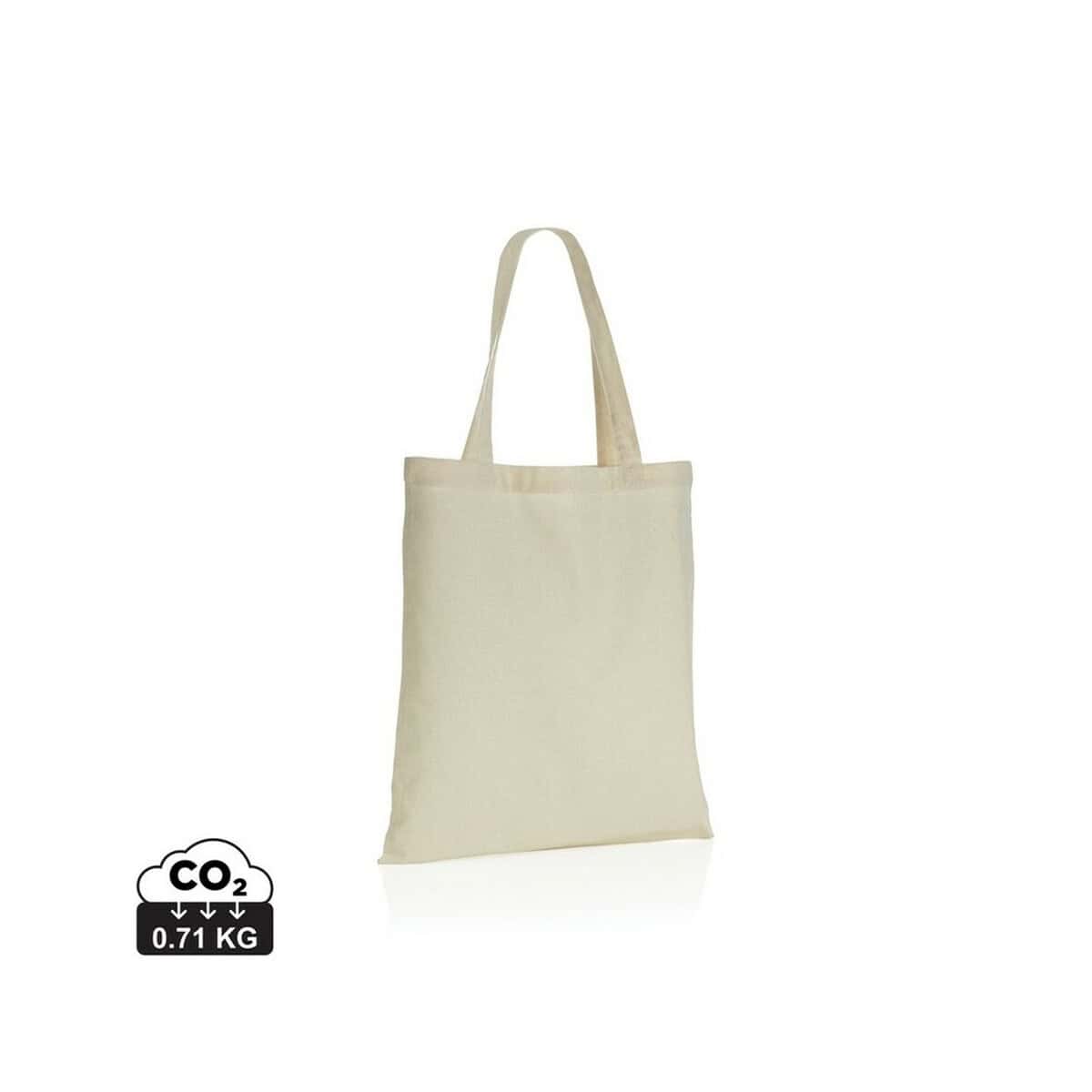 Torby na zakupy z logo – torba na zakupy impact aware™ P762.623_S_0 Minimalistyczna ekologiczna torba bawełniana na zakupy i gadżety, ekologiczne akcesoria, torba z organicznego materiału.