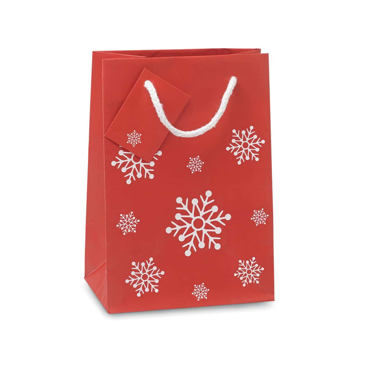 Torby papierowe z logo – torba na prezenty – mała bossa small cx1413-05 Gadżet na prezent, torba świąteczna z zimowymi motywami, idealna na upominki bożonarodzeniowe.