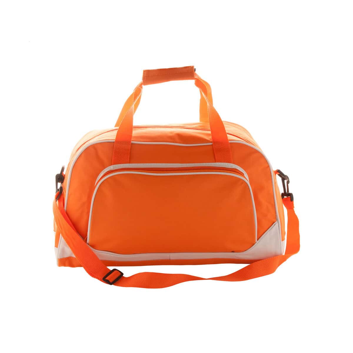 Torby sportowe z logo – sergio torba sportowa AP761063-03 Nowa sportowa torba na trening, idealna do aktywności i podróży. Pomieści odzież sportową i akcesoria. Kolor pomarańczowy.