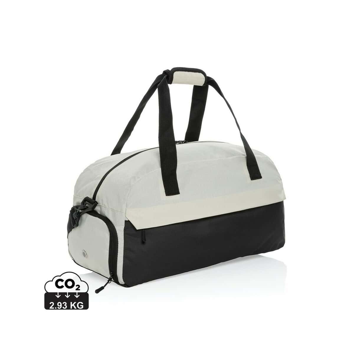 Torby sportowe z logo – torba sportowa, podróżna aware™ kazu, rpet P707.203__S_0 Przedmiot do promocji gadżetów sportowych i podróżnych, niezawodna torba na siłownię.