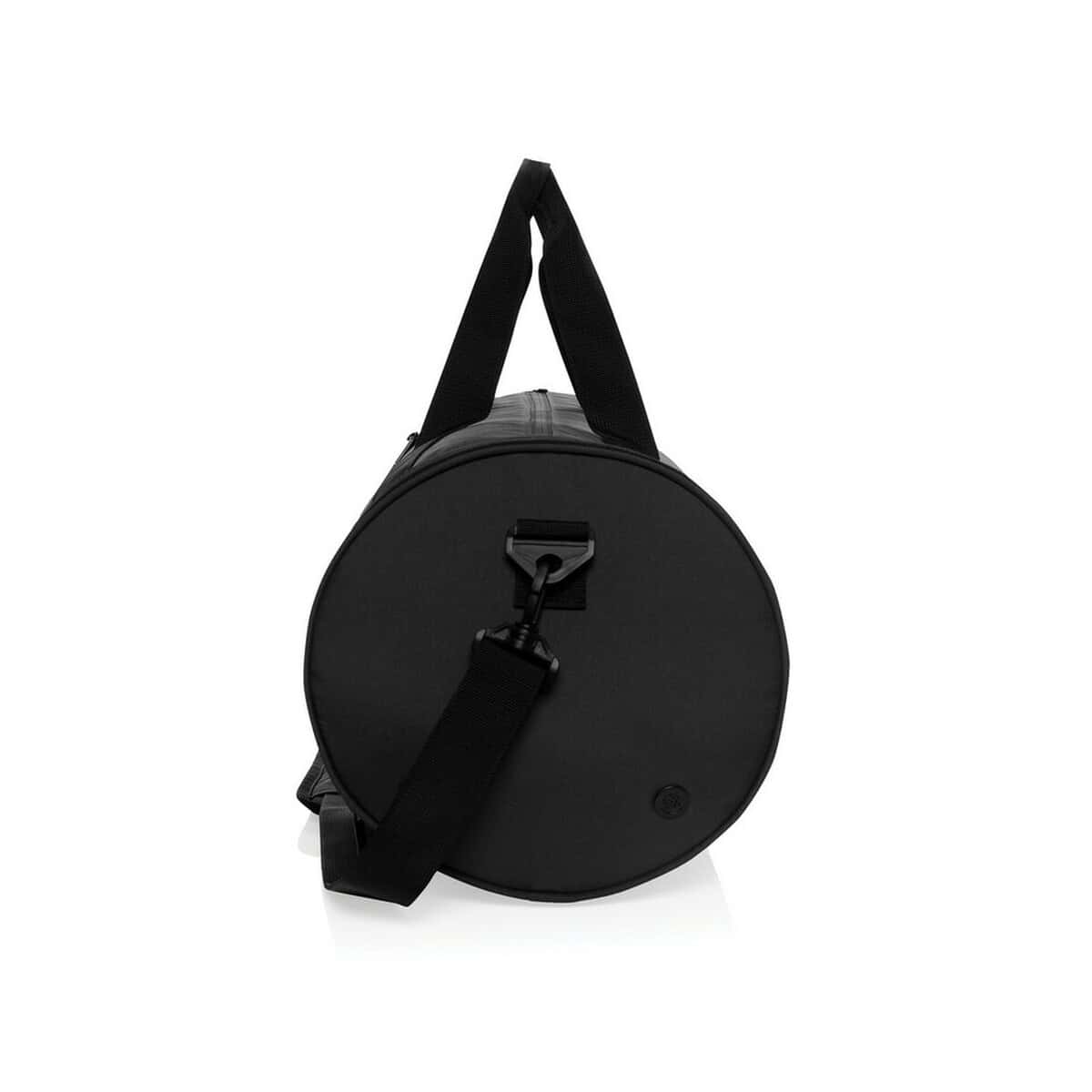 Torby sportowe z logo – torba sportowa, podróżna aware™ rpet P707.2501__B_5 Torba na ramię na odzież i gadżety z logo, wytrzymała i stylowa.