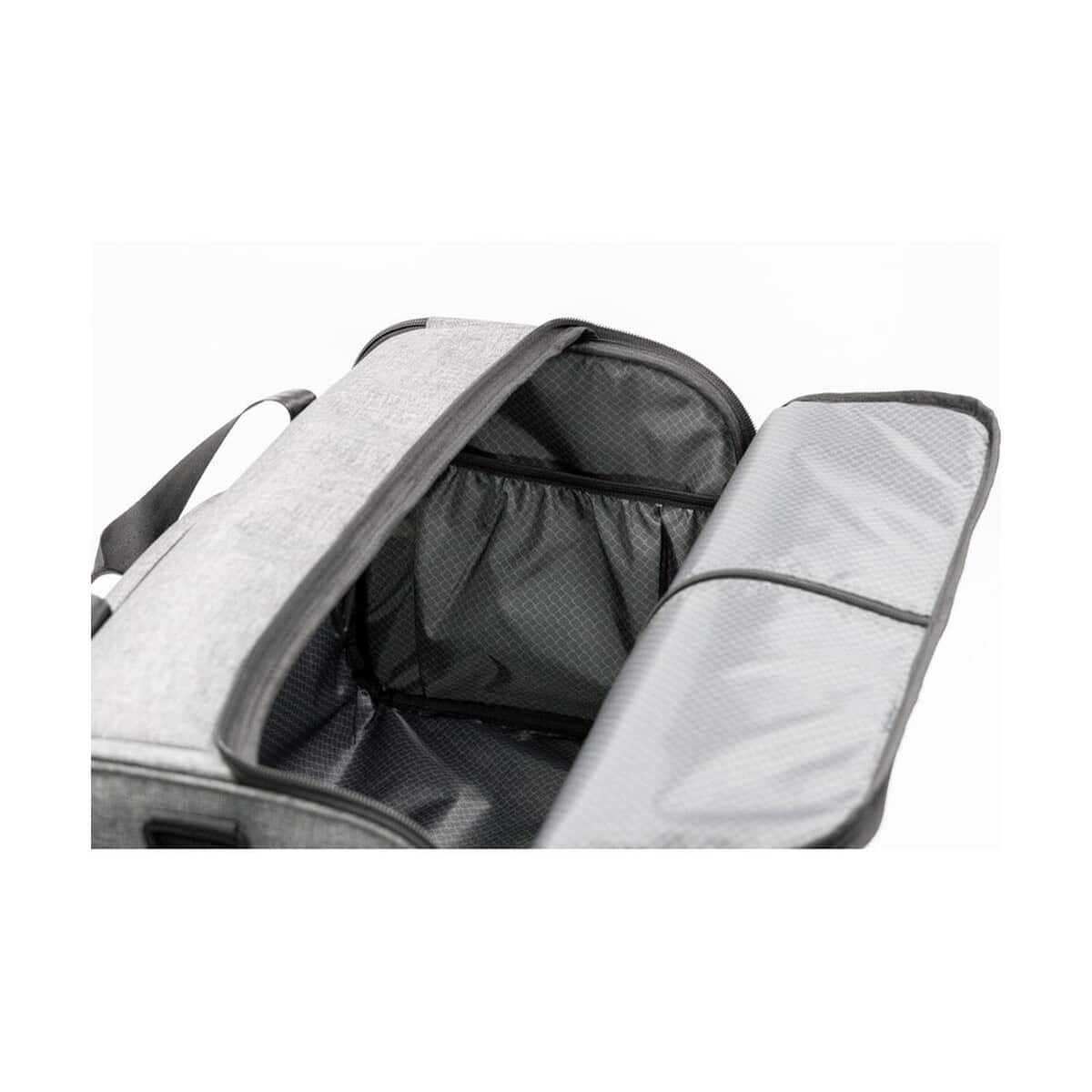 Torby sportowe z logo – torba sportowa, podróżna brandcharger voyager VA523-19_INS02 Stylowa torba podróżna z usztywnieniem i kieszeniami na akcesoria.