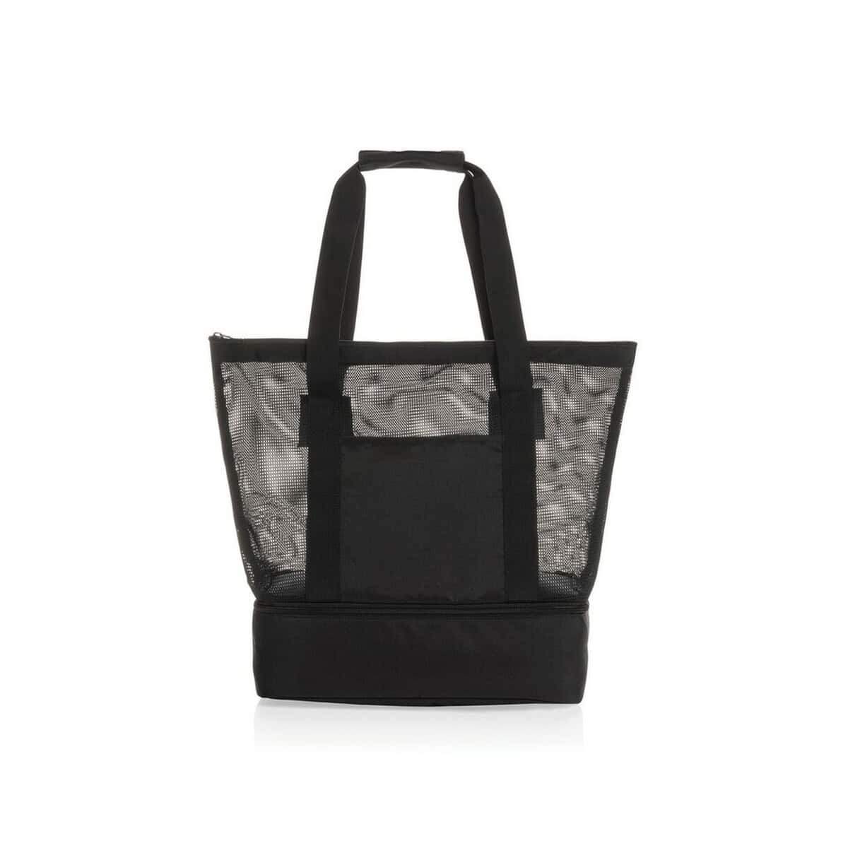 Torby termiczne z logo – torba plażowa, na zakupy, torba termoizolacyjna aware™ rpet P422.4901__B_2 Praktyczna torba z siateczki i wytrzymałym spodem, idealna na zakupy i codzienne wyjścia.