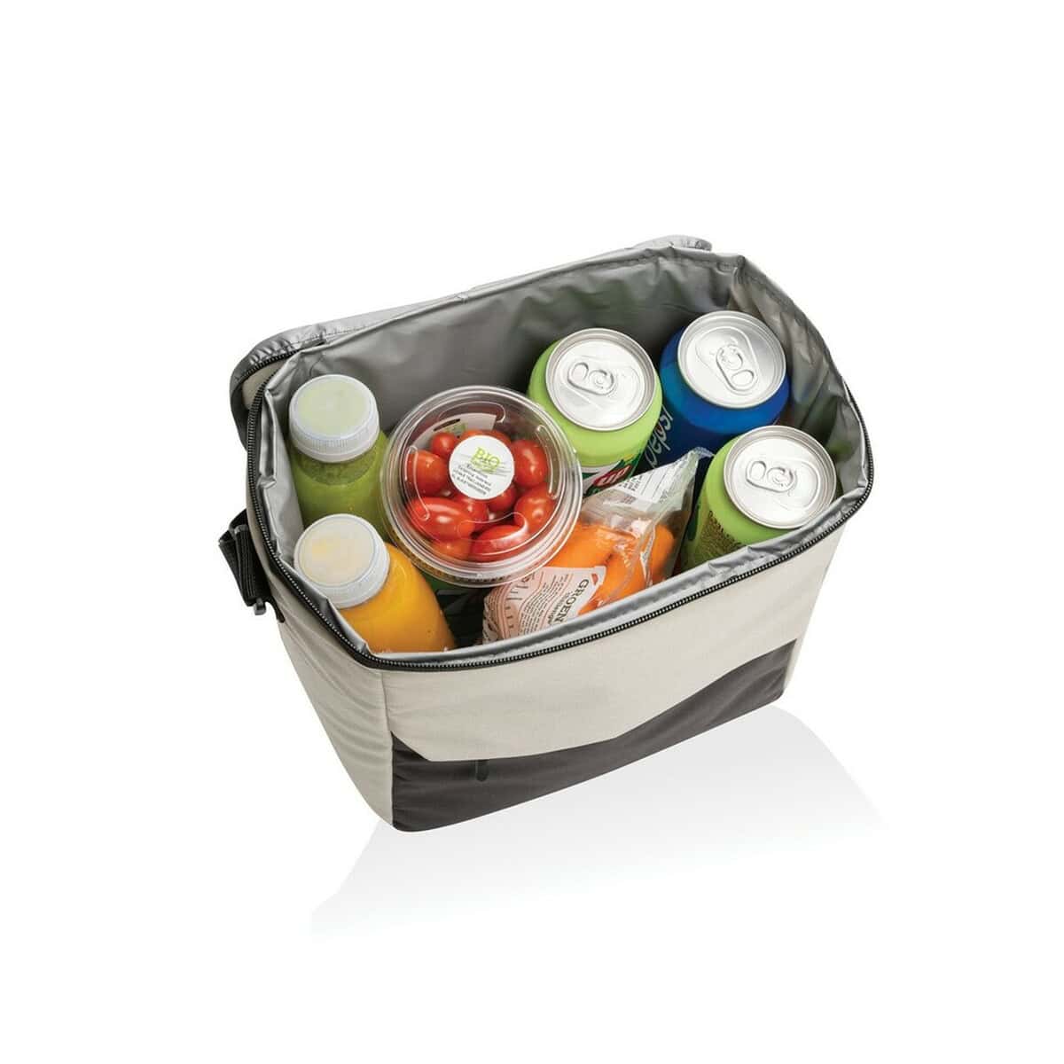 Torby termiczne z logo – torba termoizolacyjna impact aware™ kazu, rpet P422.523__B_2 Przenośna torba termiczna na napoje i jedzenie, idealna do chlodzenia i utrzymania świeżości.