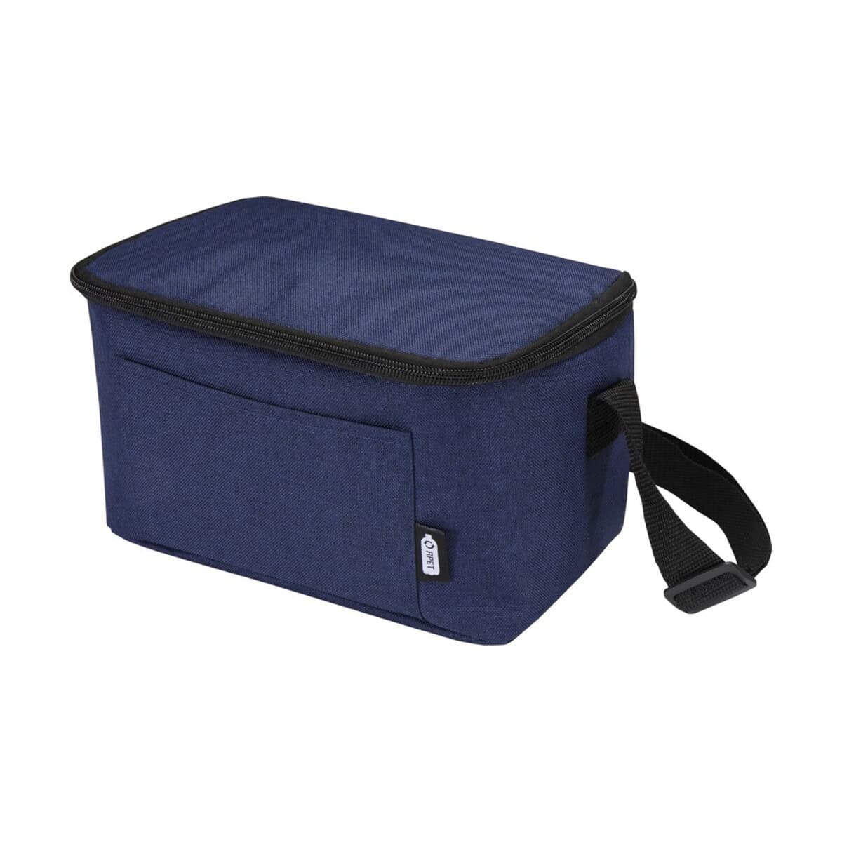 Worek termoizolacyjny na lunch, torba na jedzenie z siatki, niebieski, praktyczny gadżet.
