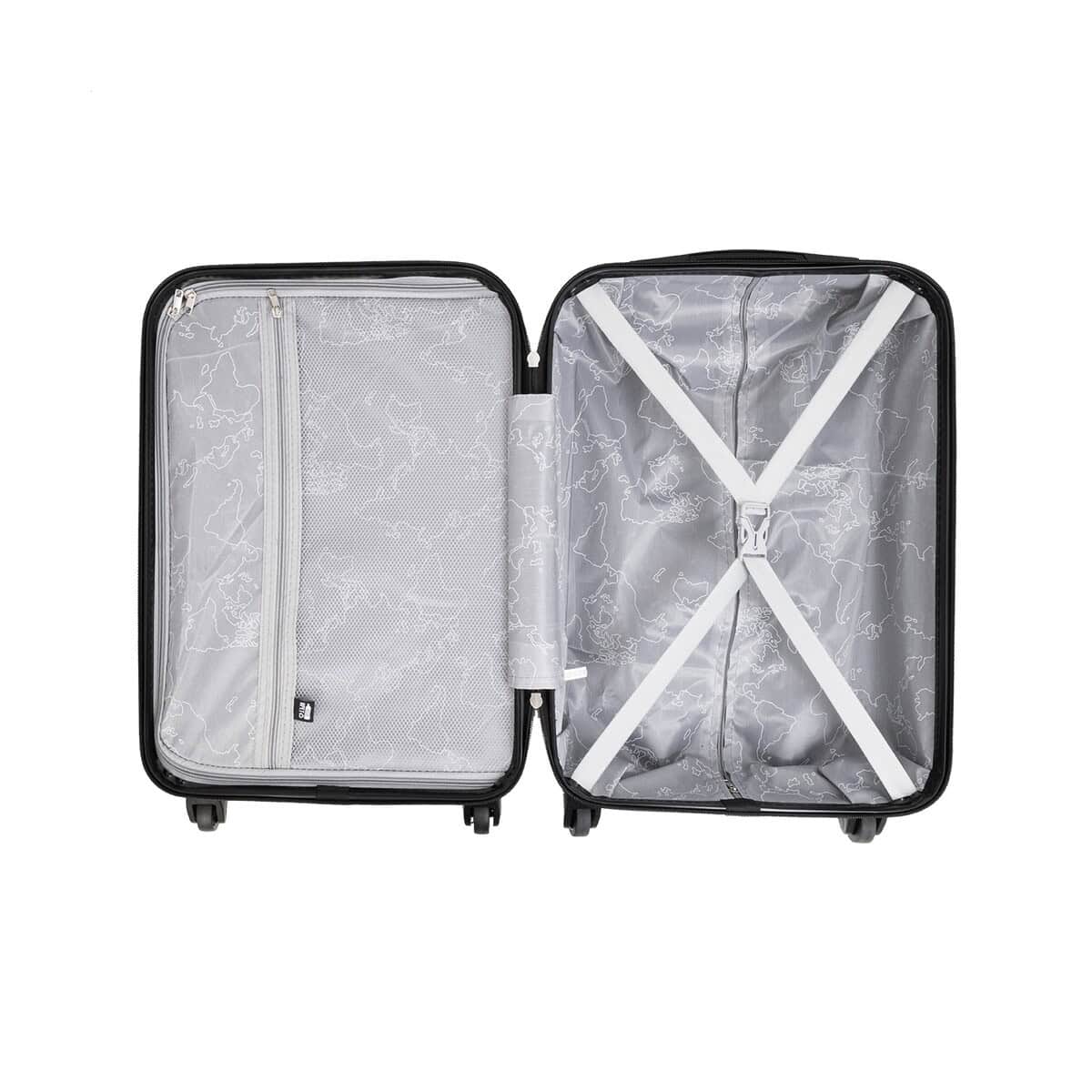 Walizki z logo – airmile walizka podręczna rpet AP808207-10__B Lekki podróżny walizka z organizerem, idealna na bagaż podróżny, z funkcjonalnymi kieszeniami.