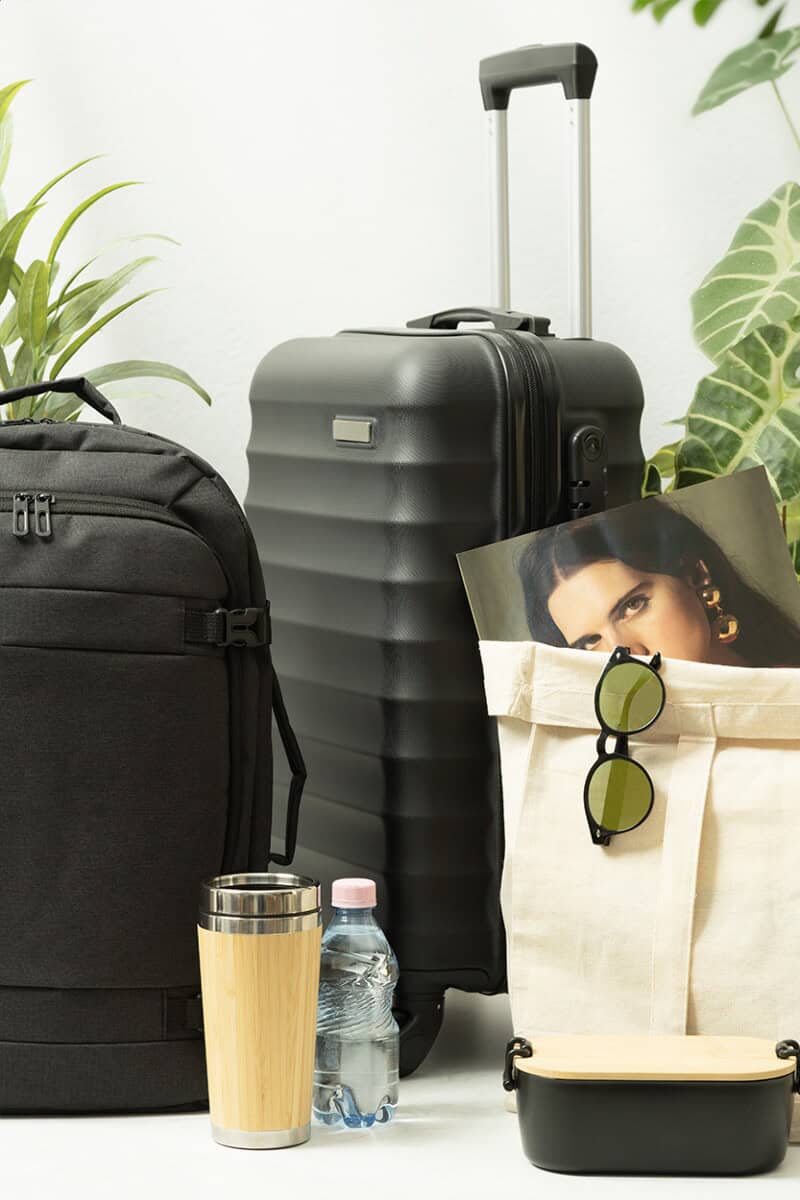 Walizki z logo – airmile walizka podręczna rpet AP808207-10__DG2 Torbica na ramię i walizka na podróż, akcesoria podróżne, gadżety na wycieczki.