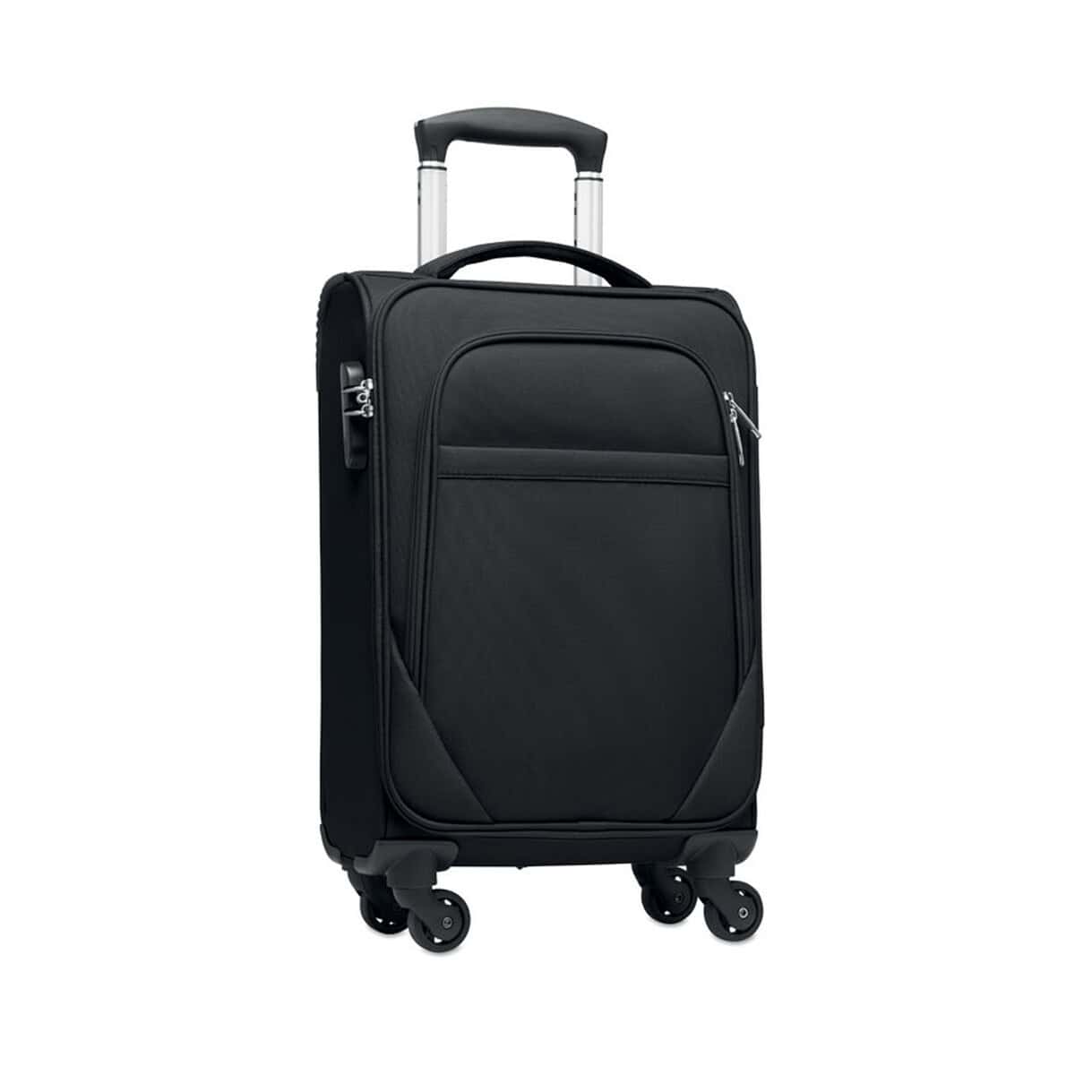 Walizki z logo – walizka miękka 600d rpet voyage mo6807-03 Lekka walizka na kółkach z zamkiem szyfrowym, idealna na podróże służbowe i prywatne.