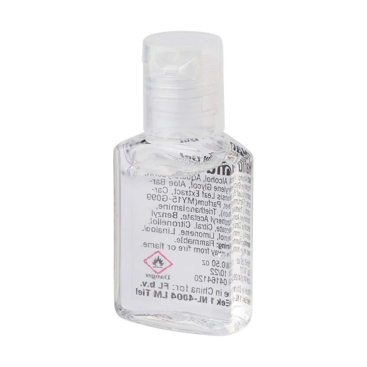 Kieszonkowe etui na żel antybakteryjny z personalizacją i logo firmy.