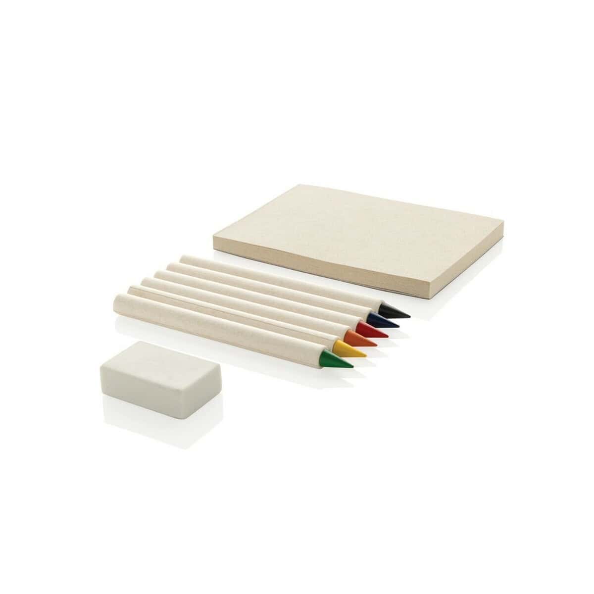 Zestawy kredek z logo – zestaw kredek, notatnik micki P611.3603__B_1 Power of SEO: Creative grawerowane zestawy do długopisów i akcesoriów promocyjnych.