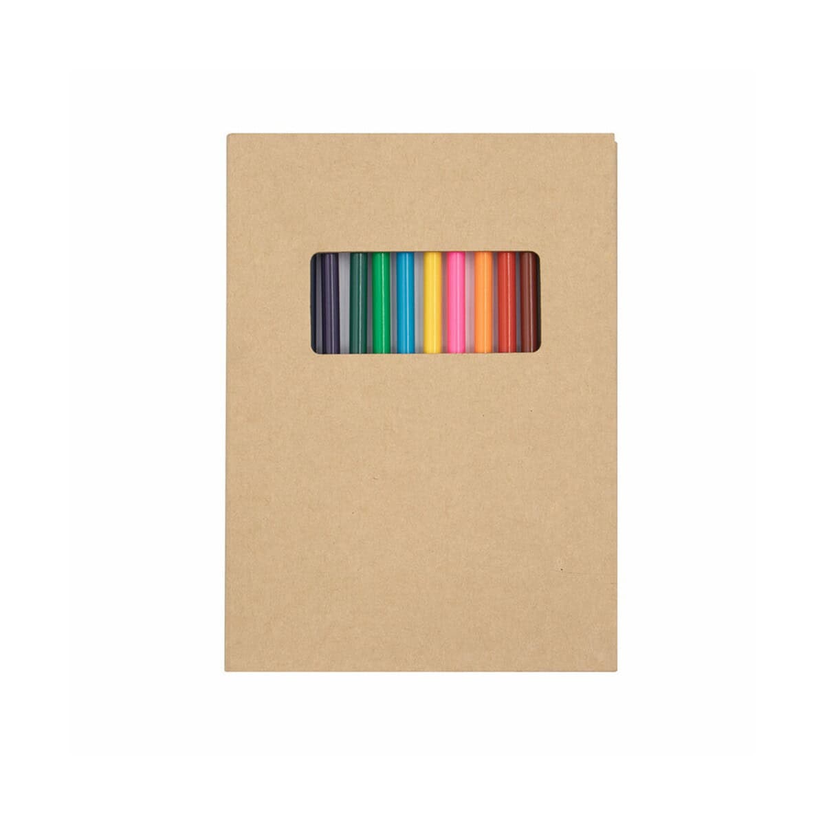 Zestawy kredek z logo – zestaw kredek, notatnik | paddy VA053-00_AAB01 Kolorowe markery w pudełku z tektury, idealne na gadżety promocyjne i prezenty.