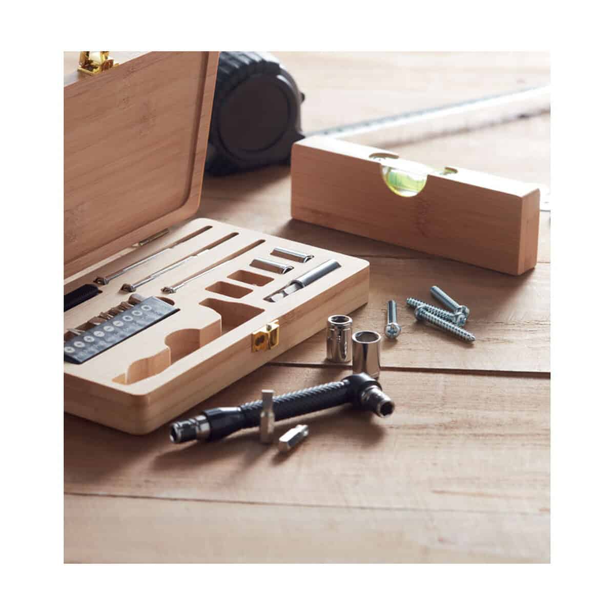 Zestawy narzędzi z logo – 21-częściowy zestaw narzędzi gallaway mo6496-40-ambiant Skrzynka z narzędziami, zestaw narzędzi ręcznych, akcesoria warsztatowe, narzędzia do majsterkowania.