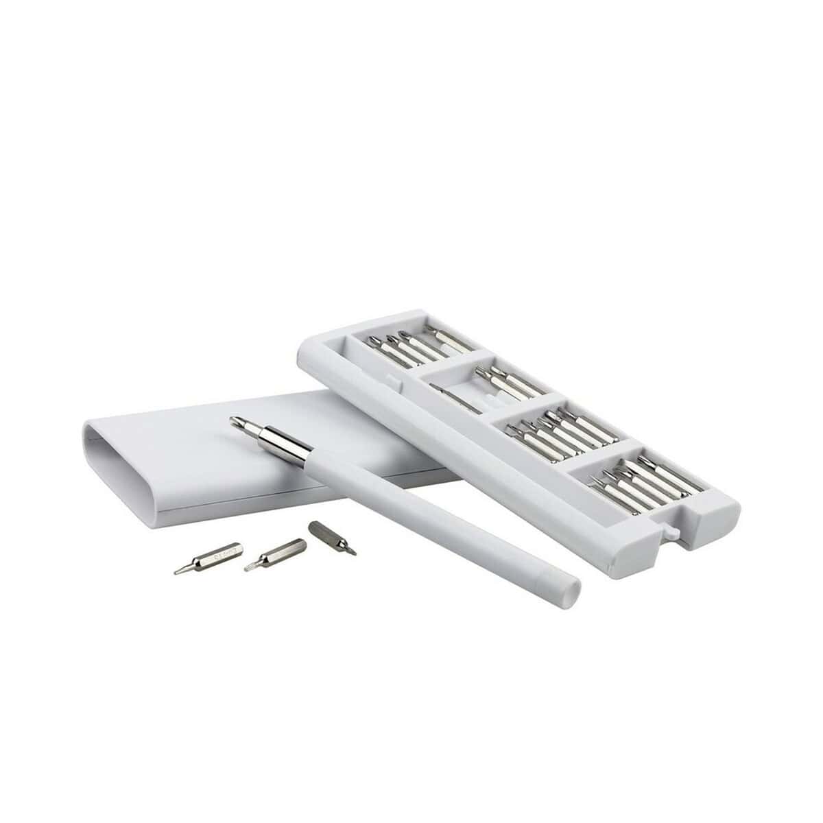 Zestawy narzędzi z logo – śrubokręt, 24 końcówki | charlotte V0074-02_AAA02 Prezent do grawerowania na gadżety promocyjne i personalizowane upominki.