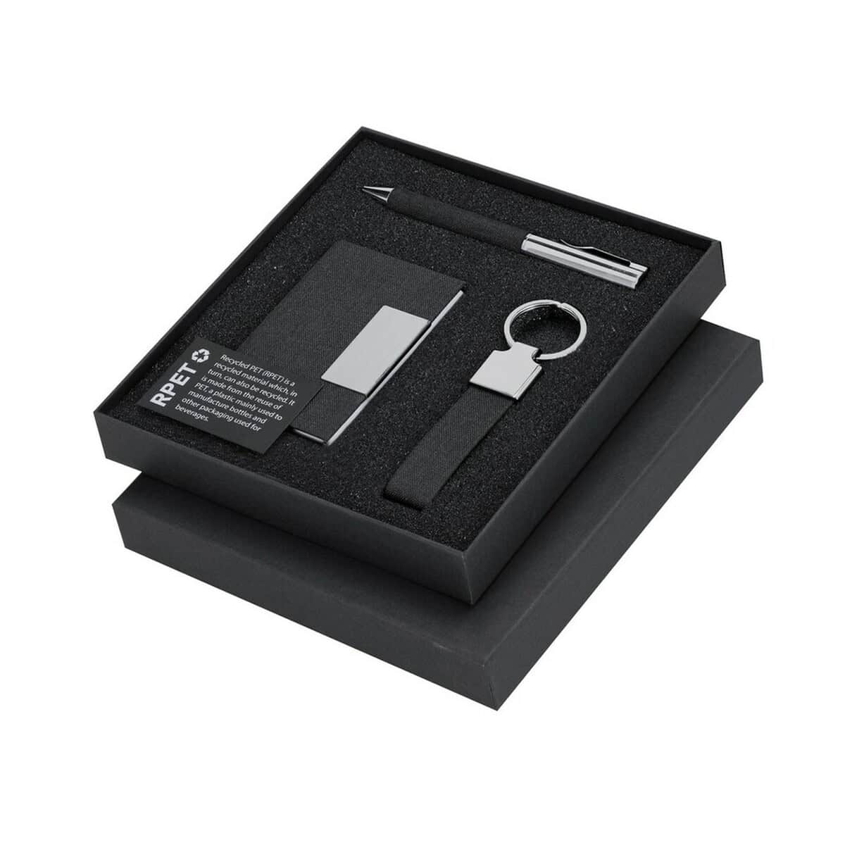 Gadżety promocyjne w eleganckim opakowaniu prezentowym, zestaw do personalizacji, idealny na upominki firmowe.