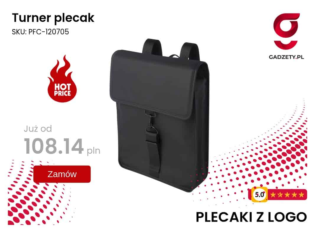 Turner plecak Plecak z logo na zamówienie, idealny na codzienne użytkowanie.