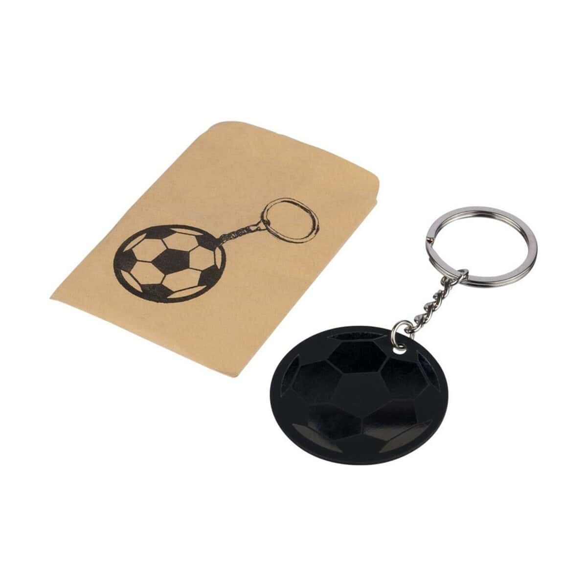 Brelok z logo, gadżet sportowy, prezent dla fanów piłki. Brelok z piłką nożną, idealny gadżet sportowy dla fanów piłki nożnej i sportowych wydarzeń.