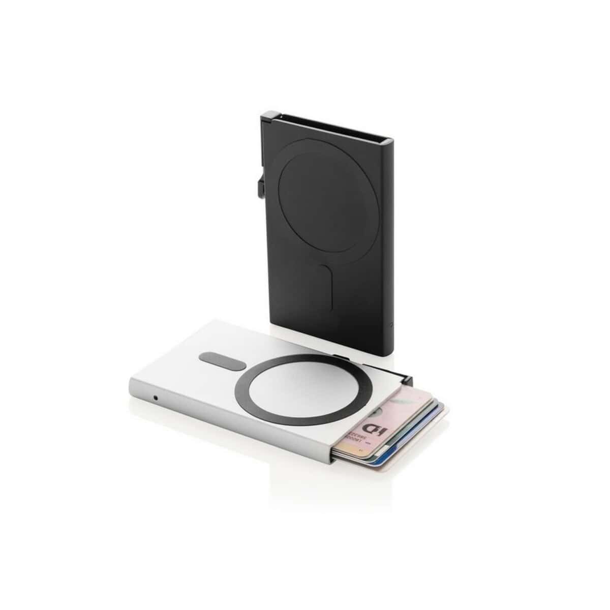 Przenośny portfel na karty i banknoty Przenośny portfel na karty i banknoty z funkcją RFID, idealny do przechowywania dokumentów i gotówki.