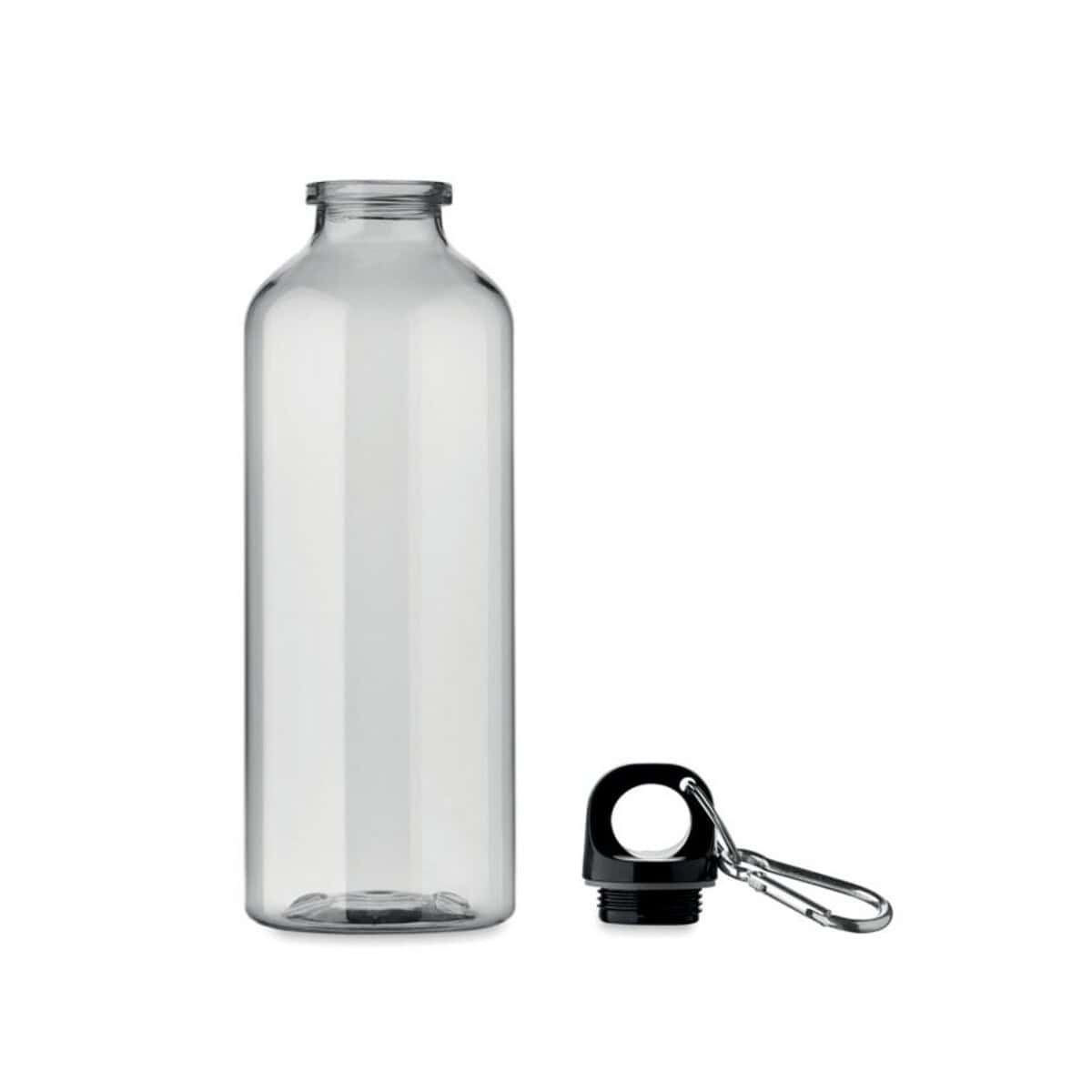 Pusta butelka z klipsem i karabińczykiem Butelka na wodę bez nadruku z klipsem i karabińczykiem.