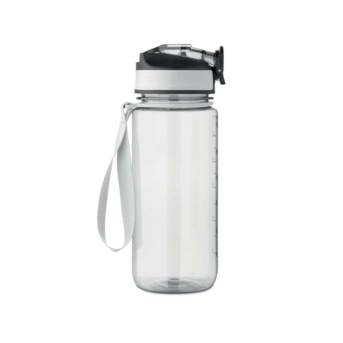 Butelka na wodę z paskiem, personalizowana, sportowa, 500 ml Butelka na wodę z paskiem, idealna do sportu i na co dzień, personalizowana z logo lub napisem.