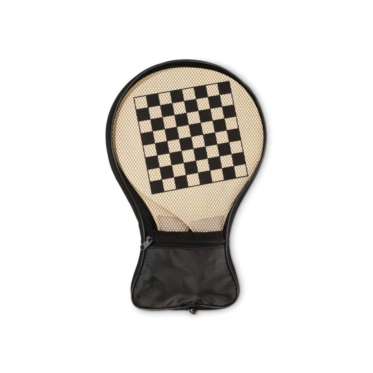 Szachownica na torbie na ramię Torba na ramię z wbudowaną szachownicą, idealna dla miłośników gry.