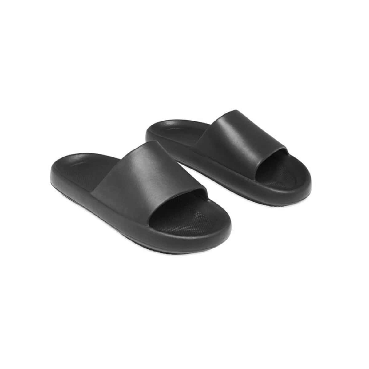 Klapki reklamowe czarne Klapki reklamowe czarne na promocje i wydarzenia firmowe. Komfortowe i praktyczne, idealne do nadruk.