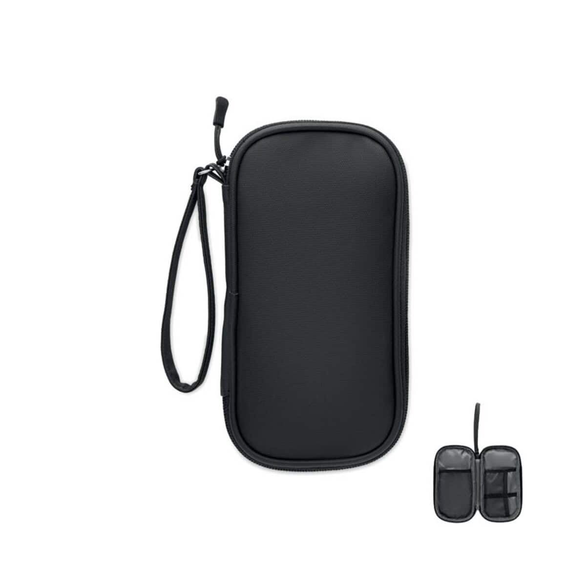 Gadżet do kluczy i portfela z etui na zamek Etui na klucze i portfel z brelokiem, idealne do organizacji i ochrony drobiazgów.