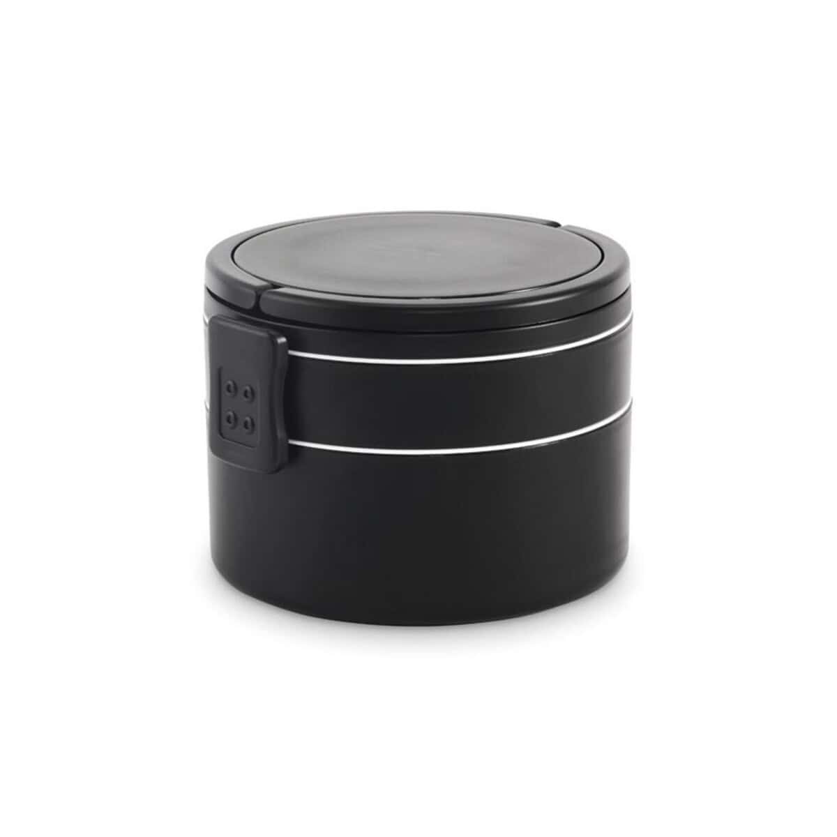 Przenośny lunchbox termiczny z zamkiem, idealny do przechowywania jedzenia na wynos.