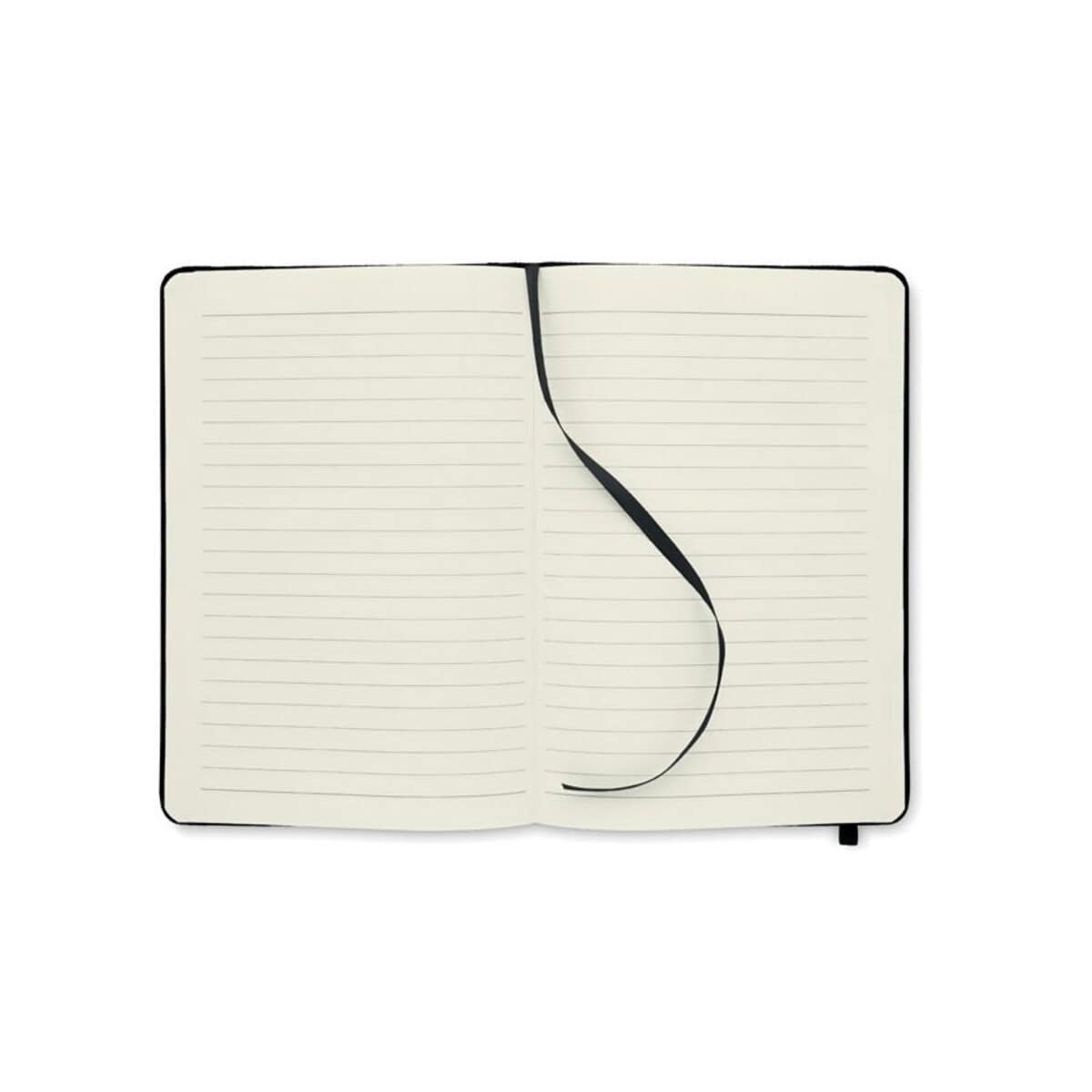 Notatnik z czarną zakładką, idealny do personalizacji i notowania. Notatnik z czarną zakładką do pisania i organizacji codziennych notatek.