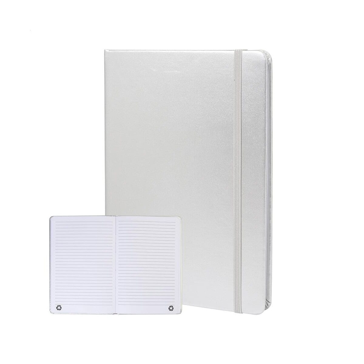 Notatnik z liniami i elastyczną okładką, idealny do notatek i planowania. Notatnik z elastyczną okładką i liniowanymi stronami, idealny do codziennych notatek i organizacji.