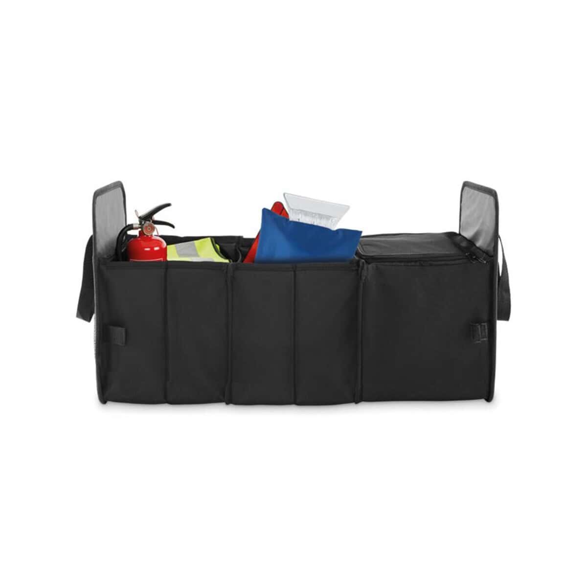 Przenośny organizer na akcesoria bezpieczeństwa i ratunkowe Organizer na akcesoria ratunkowe, gaśnicę i odblaski, idealny do samochodu i biura.