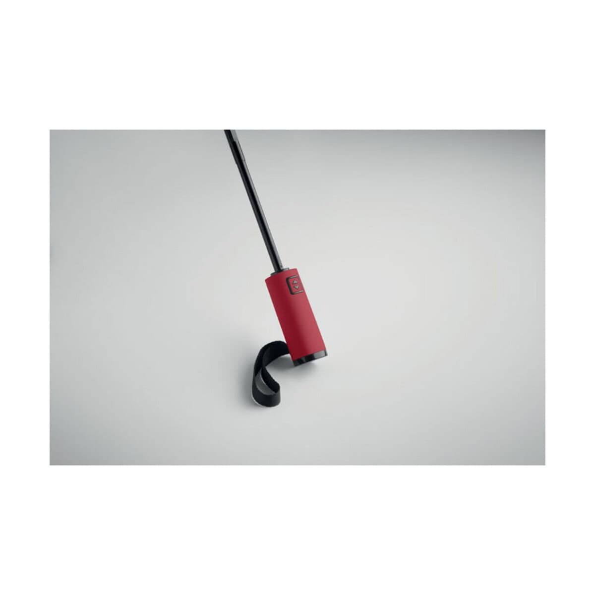 Gadżet do słuchania muzyki Słuchawki bezprzewodowe z czerwonym etui na kabel.