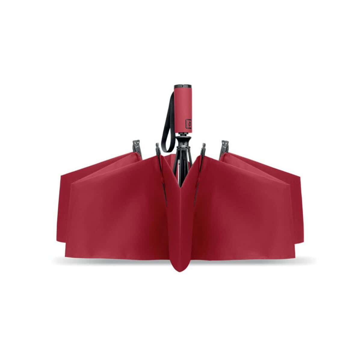 Gadżet na rower z lampką LED Lampka rowerowa LED z czerwonym etui i odblaskami.