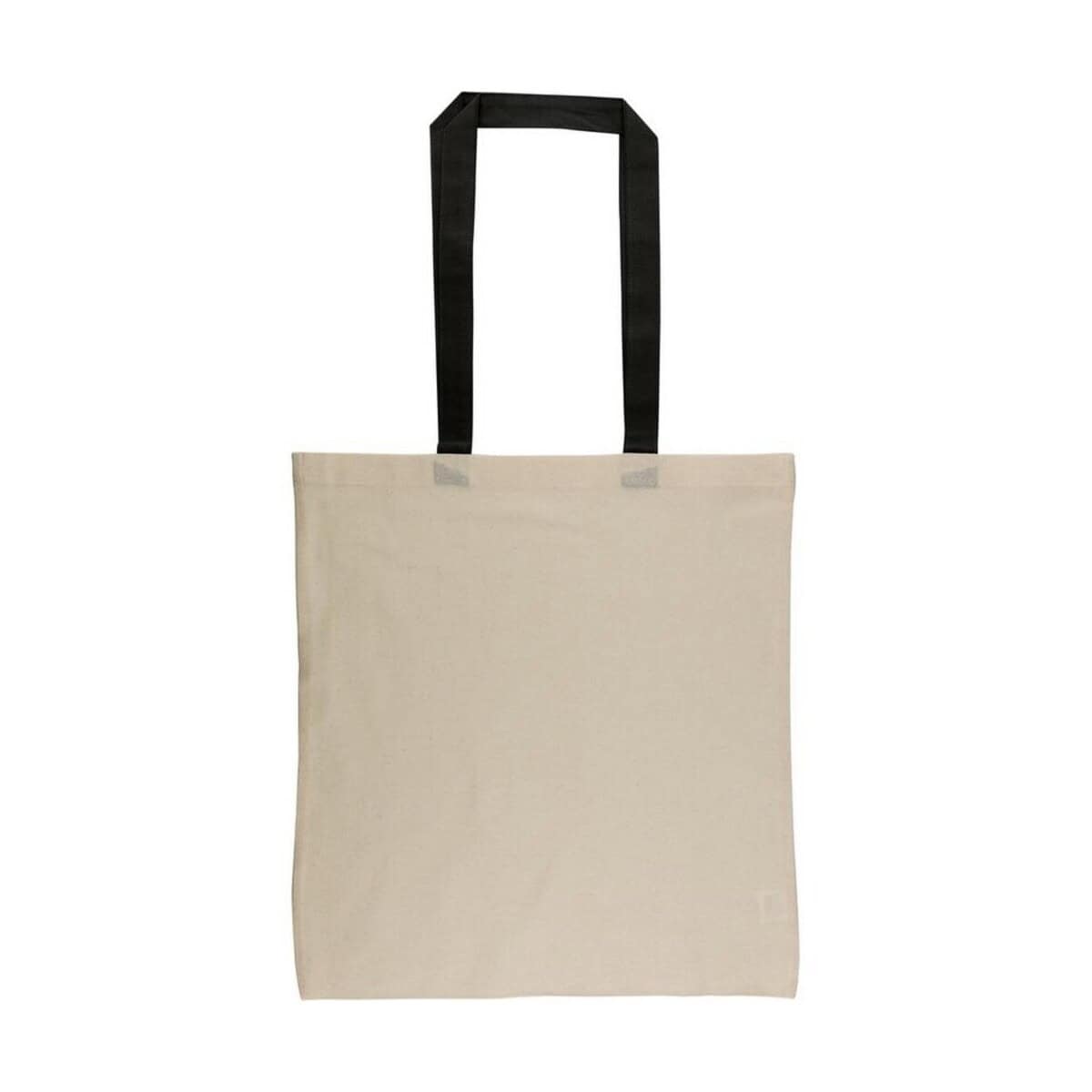 Torba bawełniana z czarnymi uchwytami Torba bawełniana z czarnymi uchwytami na zakupy i gadżety.