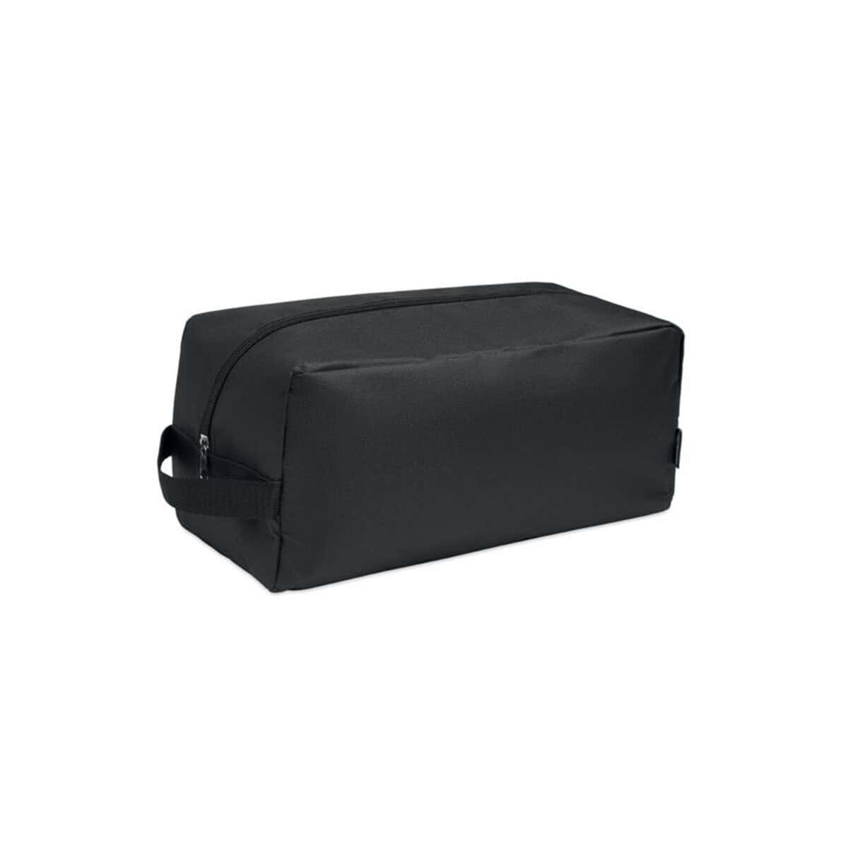 Torba na kosmetyki, czarna, podróżna, praktyczna, z zamkiem.