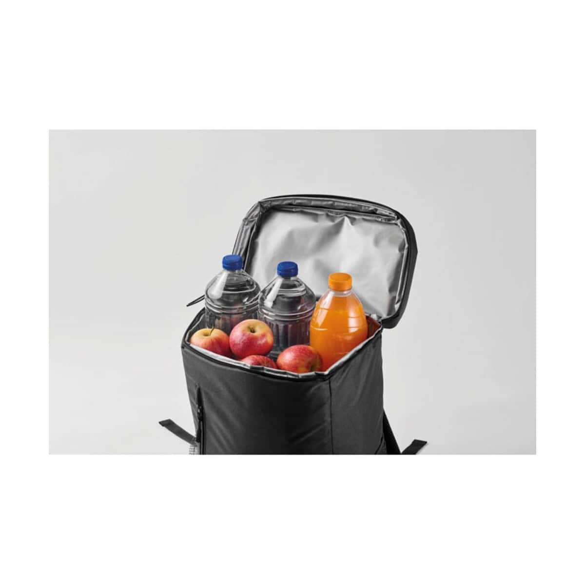 Butelka i jabłka w plecaku na lunch, przenośny zestaw do jedzenia na wynos. Butelka i jabłka w plecaku na lunch, przenośny zestaw do jedzenia na wynos.