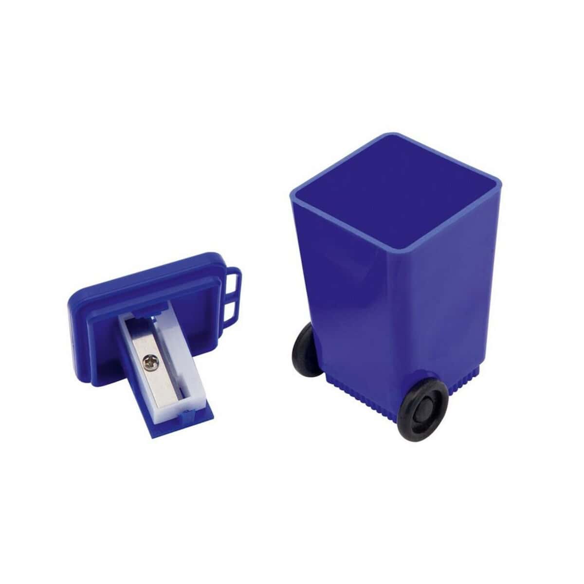 Gadżet na biurko z kółkami Przenośny pojemnik na biurko z kółkami i wkładką na długopisy.