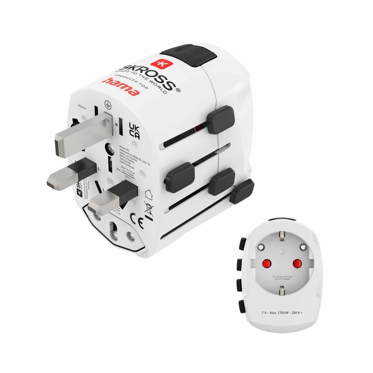 Adaptery podróżne z logo – adapter podróżny skross for hama pro VH050-02_AAA02 Adapter podróżny Skross for Hama Pro VH050-02_AAA02