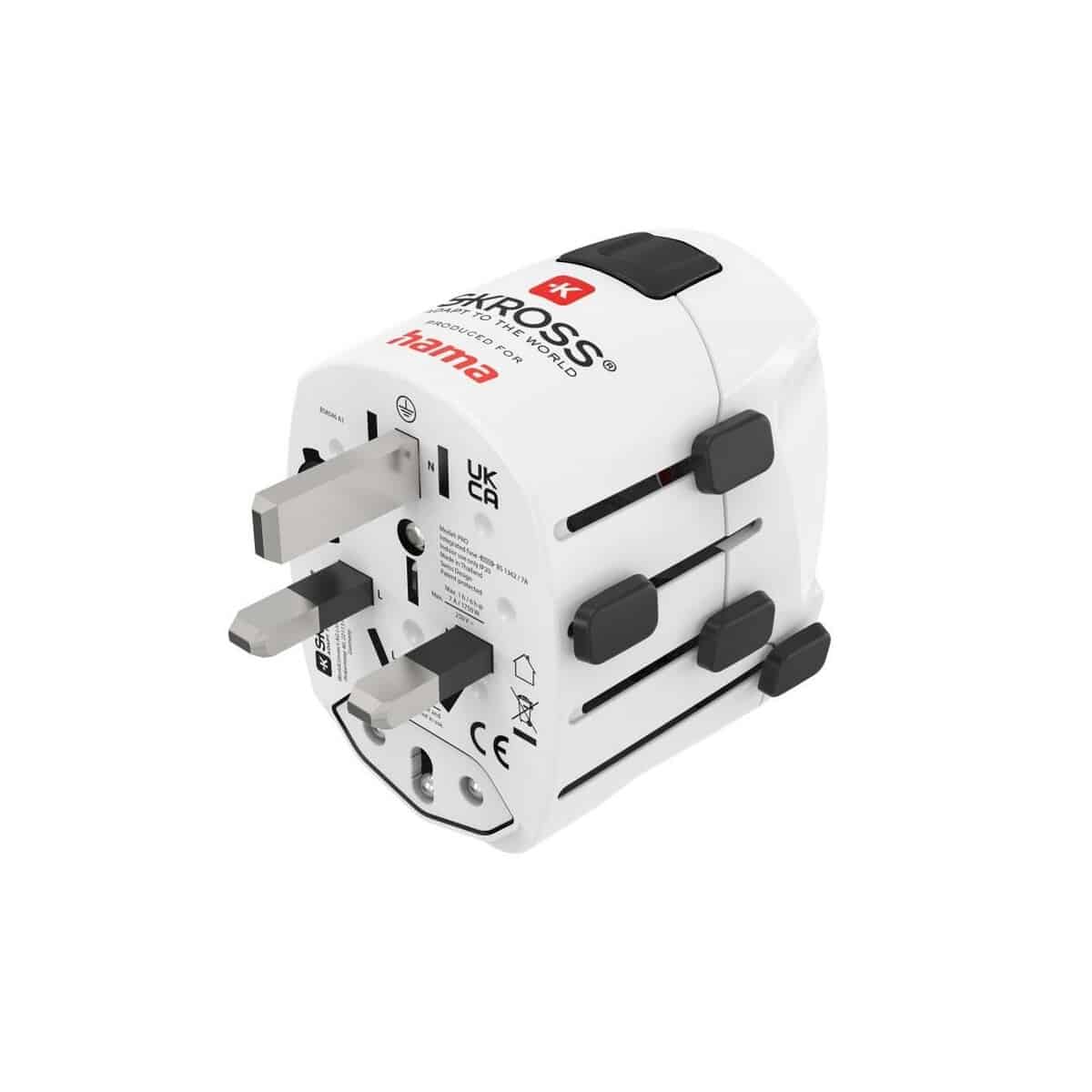 Adaptery podróżne z logo – adapter podróżny skross for hama pro VH050-02_AAA03 Adapter podróżny Skross for Hama Pro VH050-02_AAA03