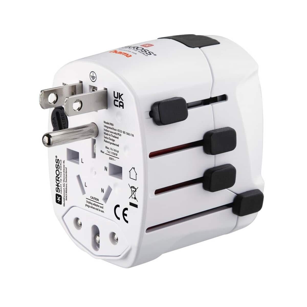Adaptery podróżne z logo – adapter podróżny skross for hama pro VH050-02_AAA05 Adapter podróżny Skross for Hama Pro VH050-02_AAA05