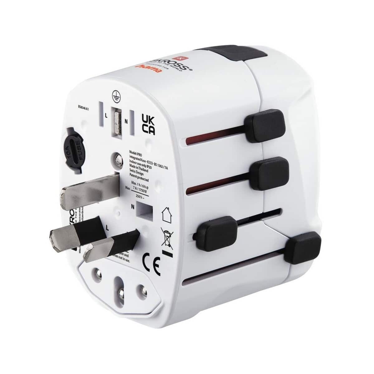 Adaptery podróżne z logo – adapter podróżny skross for hama pro VH050-02_AAA06 Adapter podróżny Skross for Hama Pro VH050-02_AAA06
