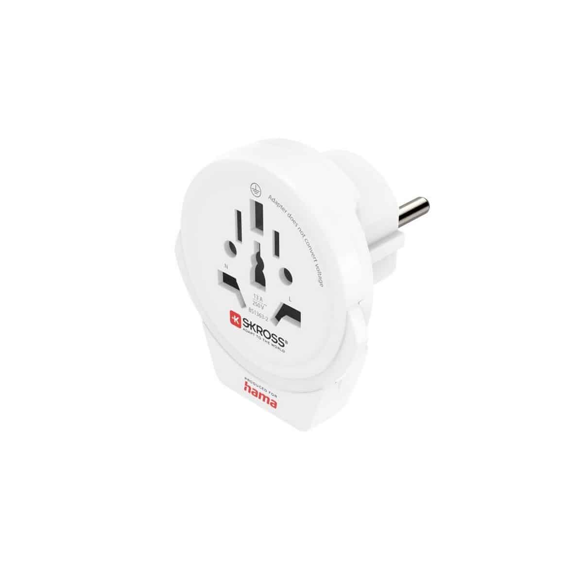 Adaptery podróżne z logo – adapter podróżny skross for hama usb VH049-02_AAA01 Adapter podróżny Skross for Hama USB VH049-02_AAA01