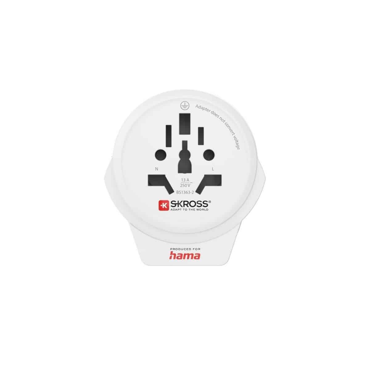 Adaptery podróżne z logo – adapter podróżny skross for hama usb VH049-02_AAB01 Adapter podróżny Skross for Hama USB VH049-02_AAB01