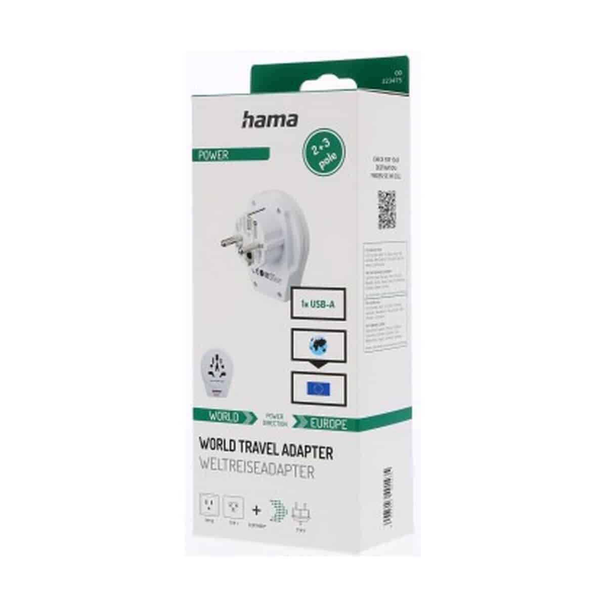 Adaptery podróżne z logo – adapter podróżny skross for hama usb VH049-02_POV01 Adapter podróżny Skross for Hama USB VH049-02_POV01